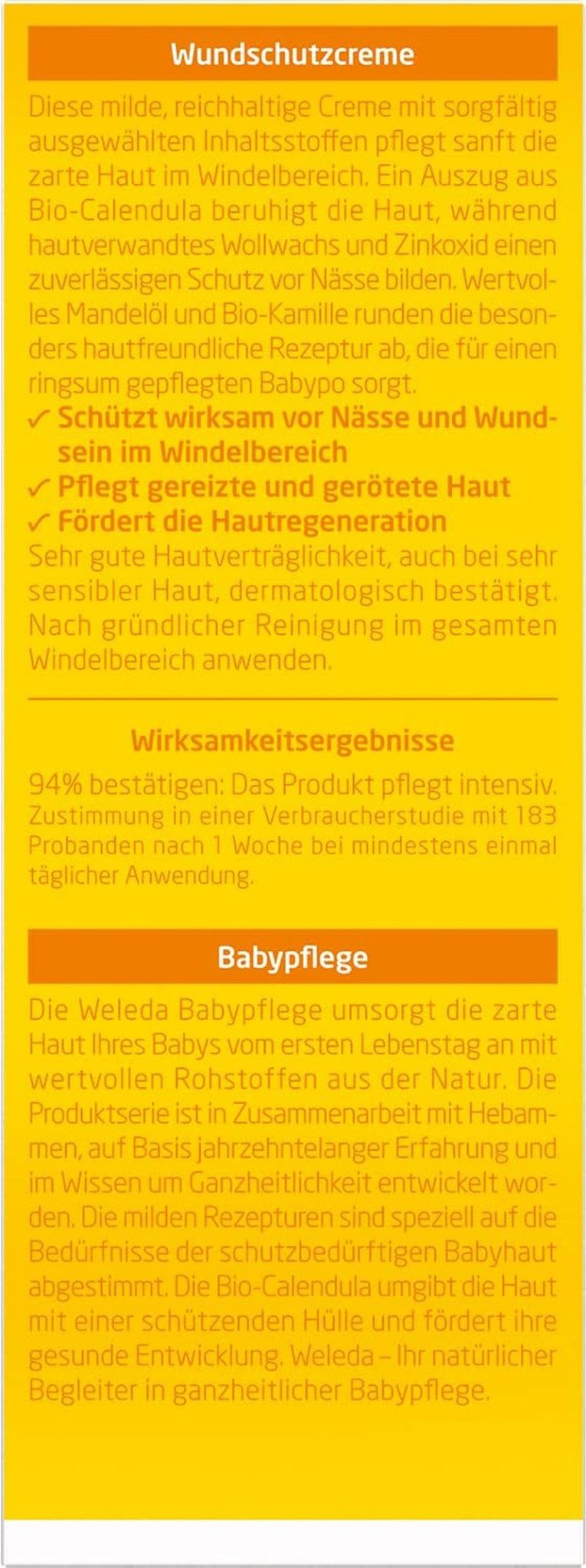 WELEDA Organic Baby Calendula Wound Protection Cream 75ml - Naturlig kosmetika sårsalva / babykräm för skydd av barnets känsliga hud i blöjområdet. Helps with redness, irritated skin and pain Children - Bath and Skincare Naty Shop