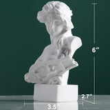 XMGZQ White Afrodite Staty Skulptur, Resin grekisk mytologi Bust Staty, för Coquette Rumsdekoration, Dark Academia Rumsdekoration, Bokhyllor, Skiljevägg, Soffbord Mittpunkt Statyetter och skulpturer Naty Shop