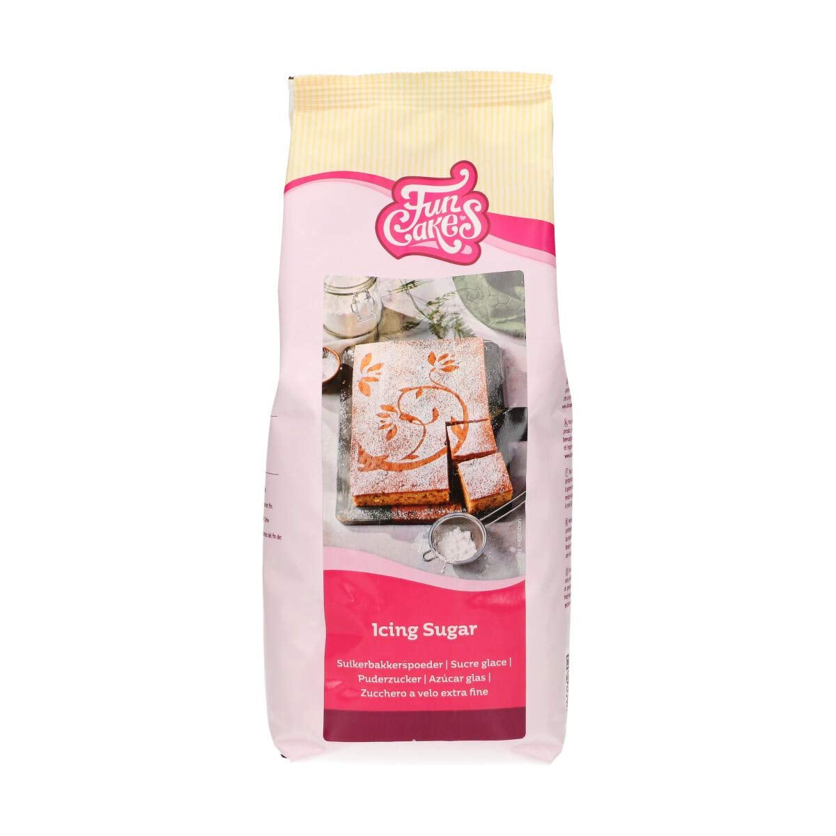 FunCakes florsocker, raffinerat florsocker av konfektyrkvalitet, ultrafin konsistens, perfekt för att göra smörkräm eller breda fondant, halal, 900 g Naty Shop Sugar Paste Standardtitel