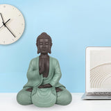 Zen Arôme SBM5 Zen Bodhi-staty, grön/brun, 20 cm höga Statyetter och skulpturer Naty Shop