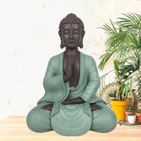 Zen Arôme SBM5 Zen Bodhi-staty, grön/brun, 20 cm höga Statyetter och skulpturer Naty Shop