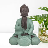 Zen Arôme SBM5 Zen Bodhi-staty, grön/brun, 20 cm höga Statyetter och skulpturer Naty Shop