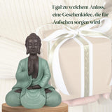 Zen Arôme SBM5 Zen Bodhi-staty, grön/brun, 20 cm höga Statyetter och skulpturer Naty Shop