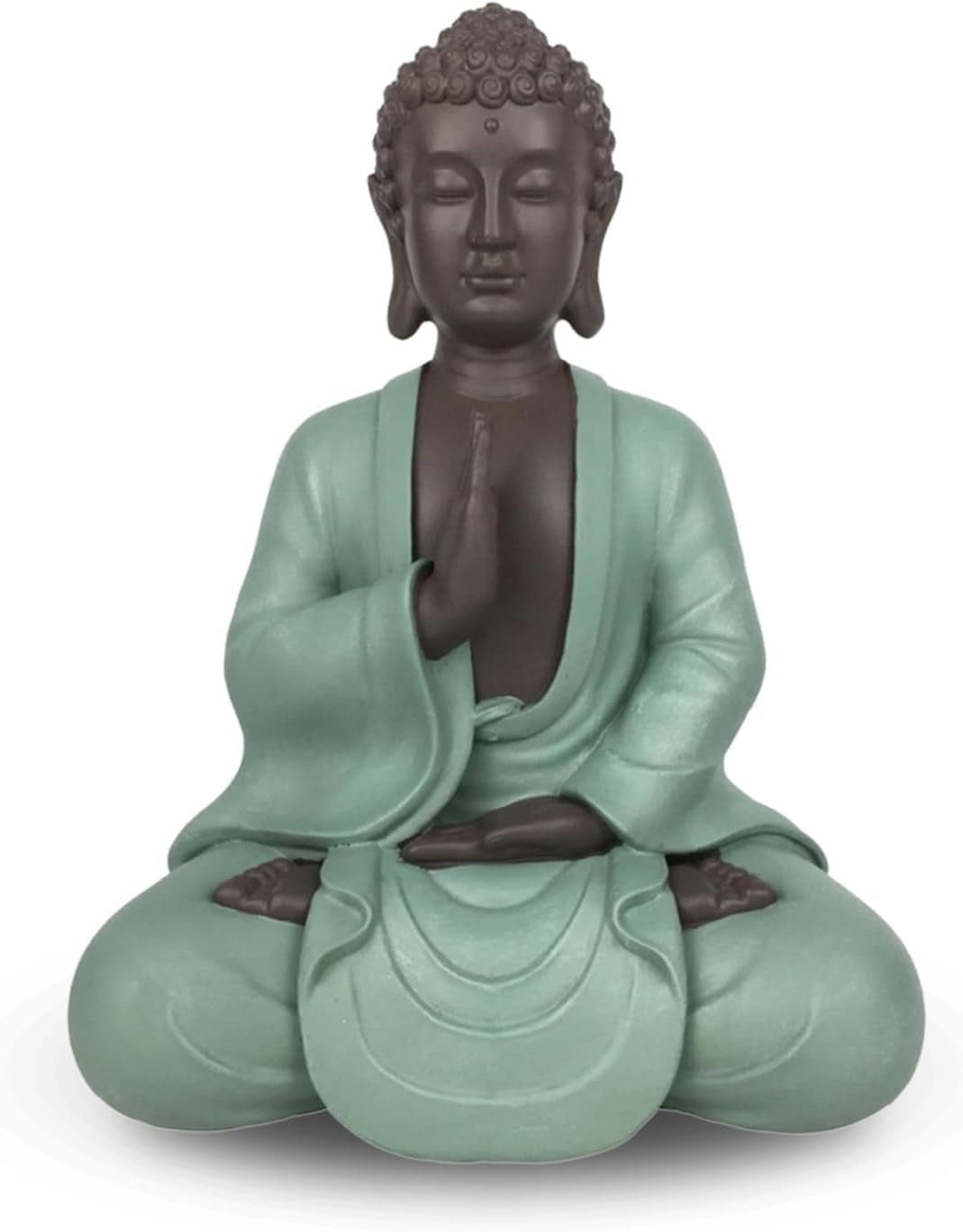 Zen Arôme SBM5 Zen Bodhi-staty, grön/brun, 20 cm lång Statyetter och skulpturer Naty Shop Standardtitel
