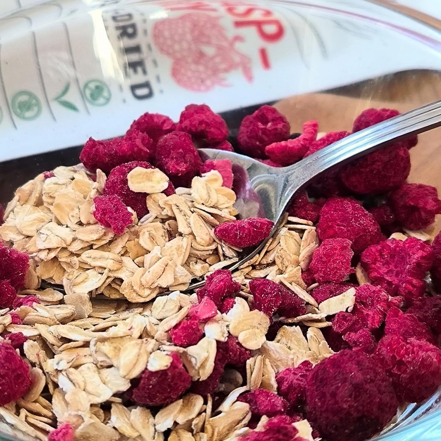 Frystorkade hallon Trasiga bitar | XL 300g Frystorkad torkad frukt | Torkade hallon Glutenfri Frystorkad frukt | Frystorkade frukter | Frystorkade hallon Naty Shop uttorkade produkter