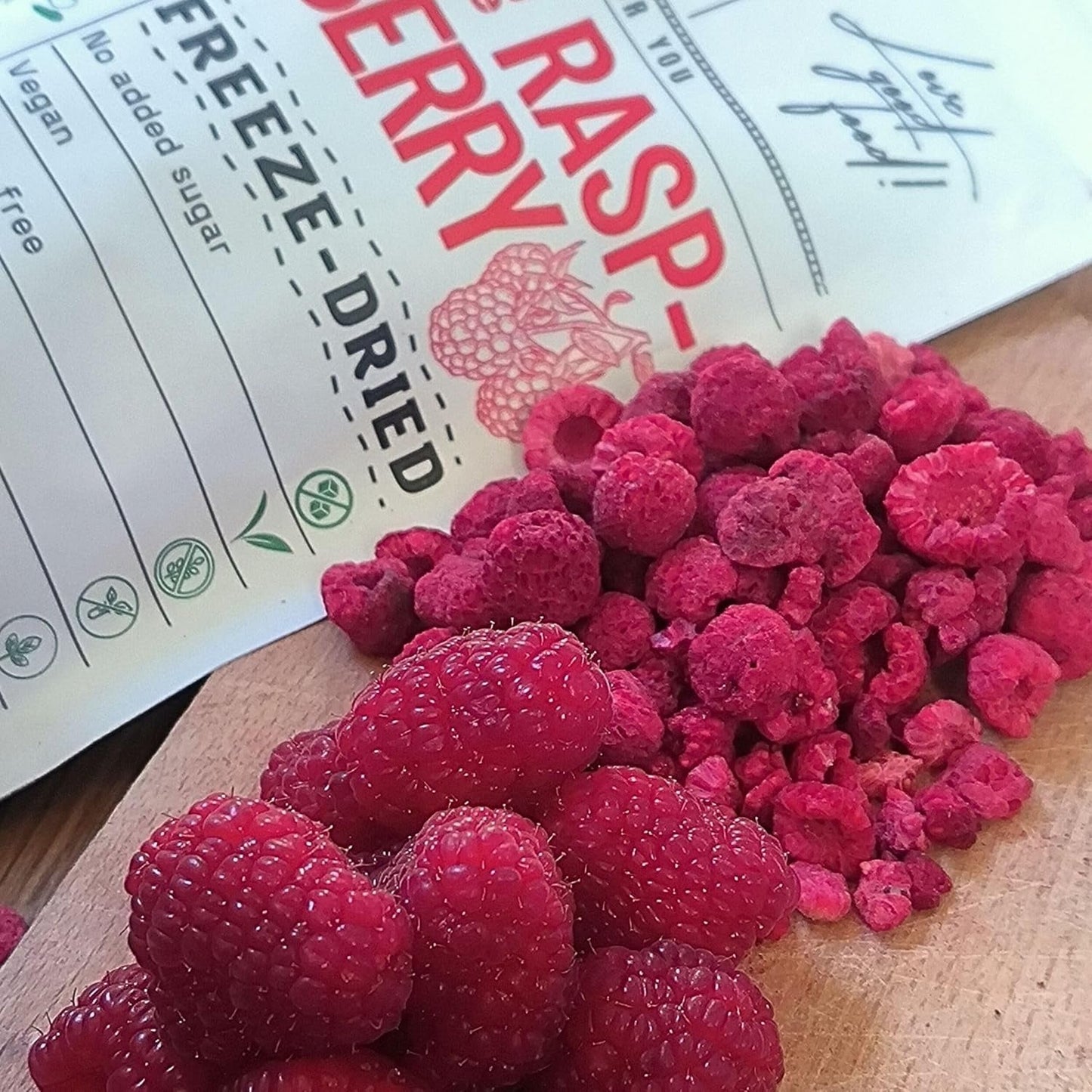 Frystorkade hallon Trasiga bitar | XL 300g Frystorkad torkad frukt | Torkade hallon Glutenfri Frystorkad frukt | Frystorkade frukter | Frystorkade hallon Naty Shop uttorkade produkter